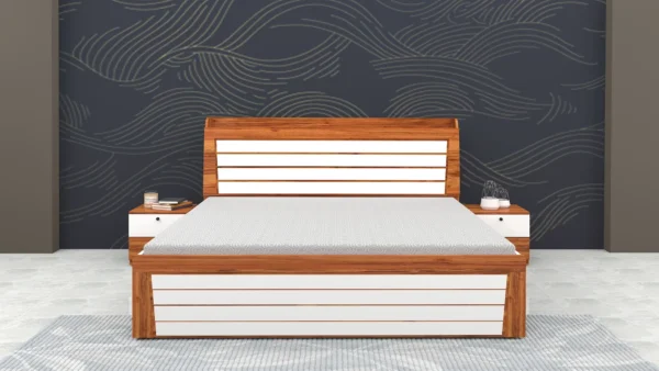 King-size-hydraulic-bed-with-built-in-headboard-storage-sleek-woodgrain-finish-and-spacious-under-bed-storage.webp