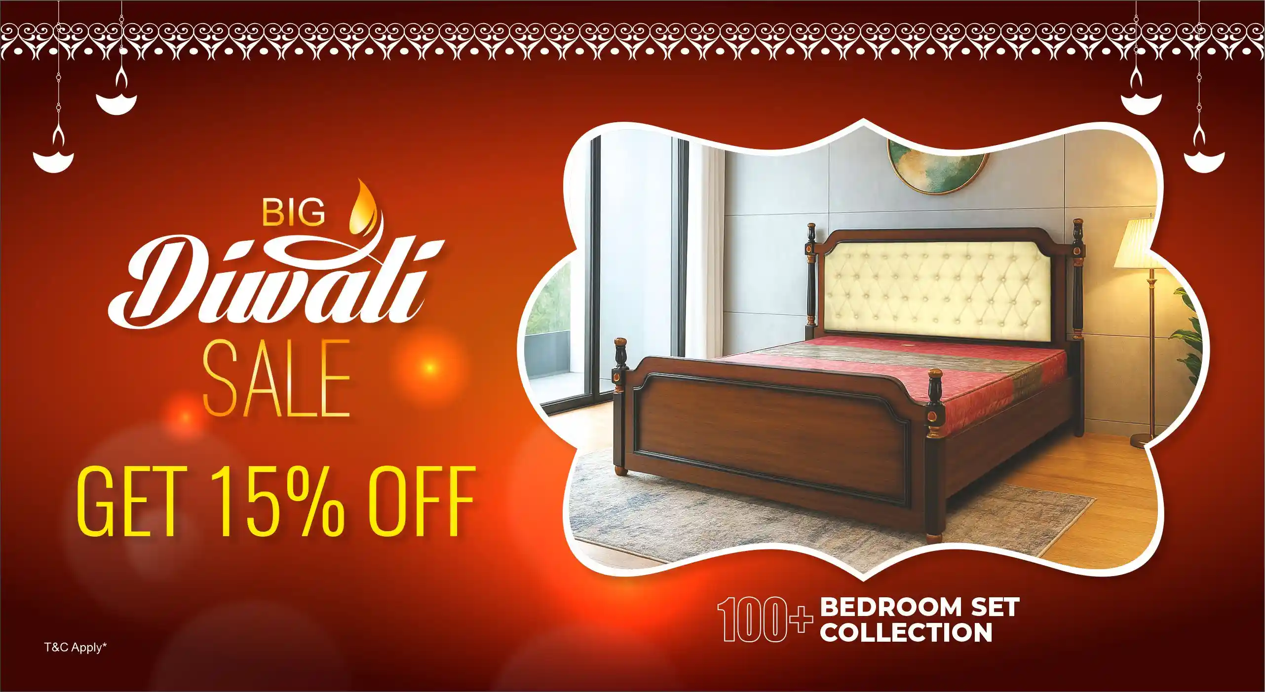 Bed Design on diwali